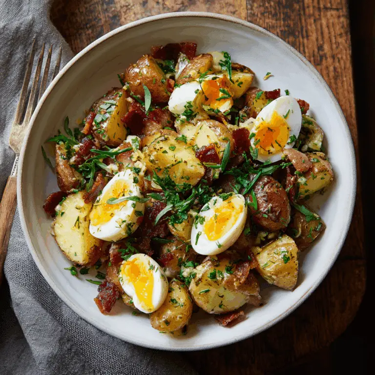 Salade Pomme de Terre Lardons Œufs : Riche et Gourmande