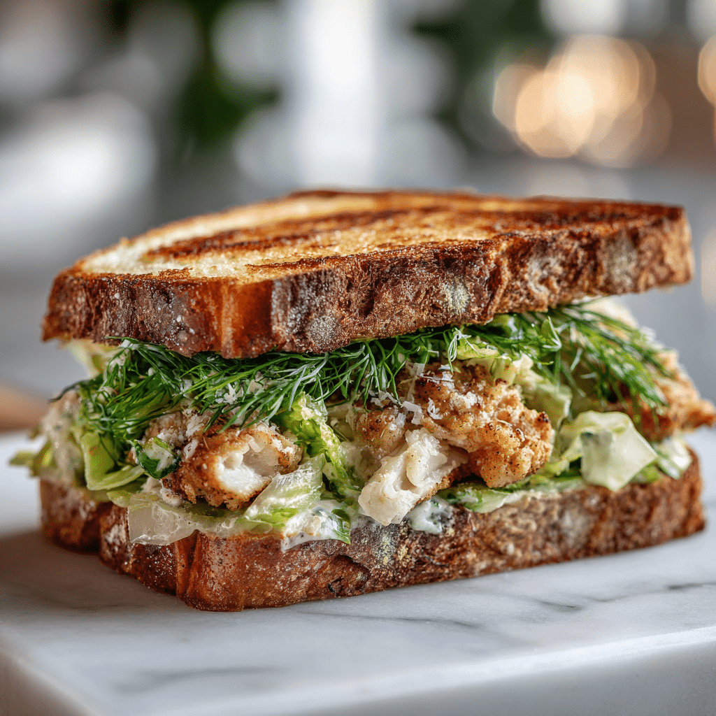 Crispy Chicken Caesar Sandwich