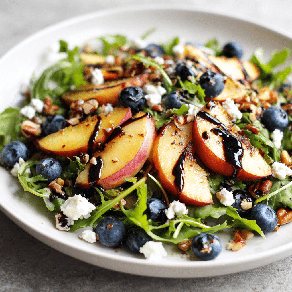 Blueberry Peach Feta Salad