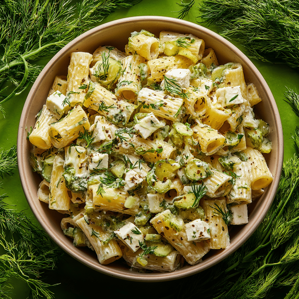Dill Pickle Pasta Salad
