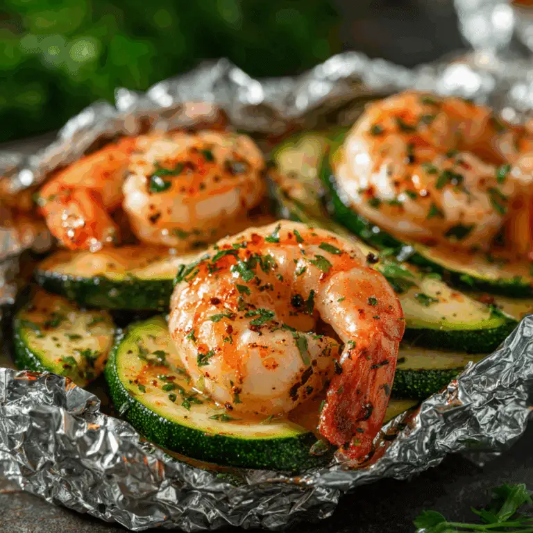 Shrimp & Zucchini Foil Packets