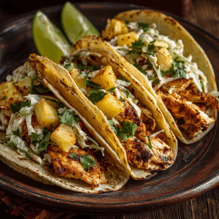 Chicken and Pineapple Tacos