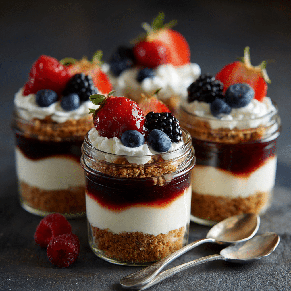 No-Bake Cheesecake Jars