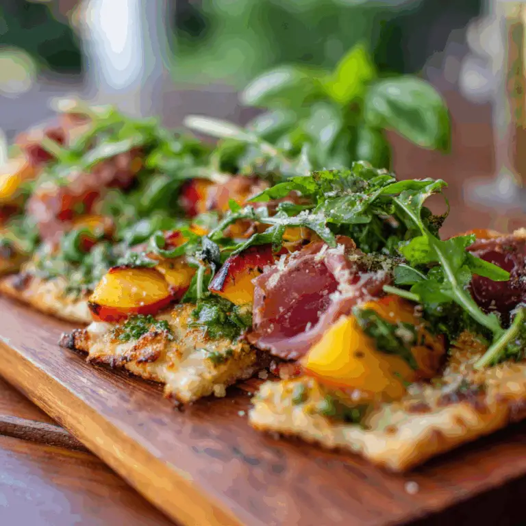 Peach & Prosciutto Flatbread