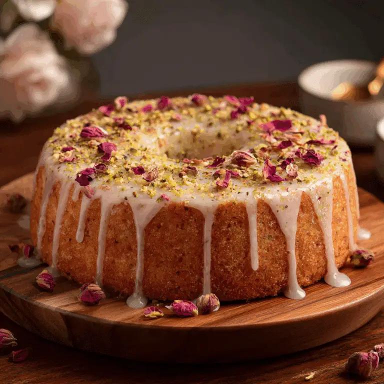 Pistachio Rose Water Cake