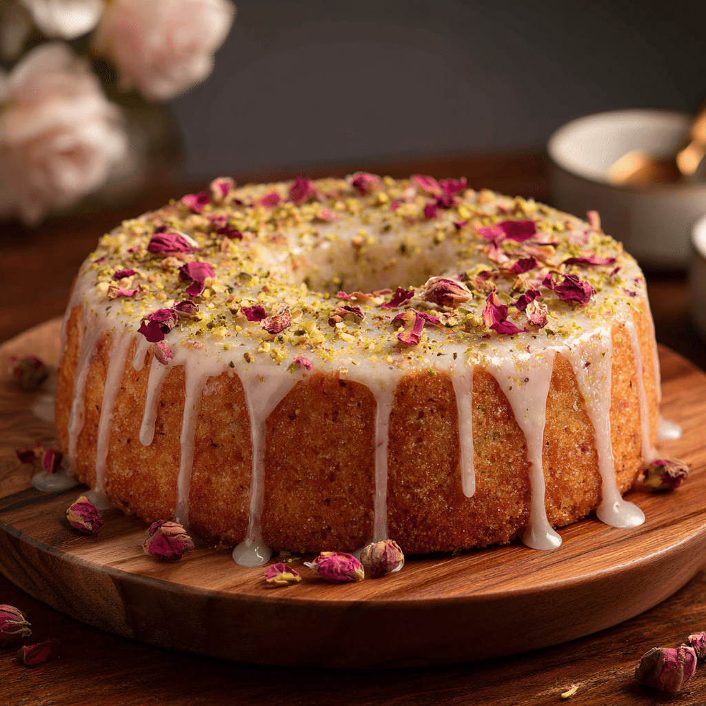 Pistachio Rose Water Cake