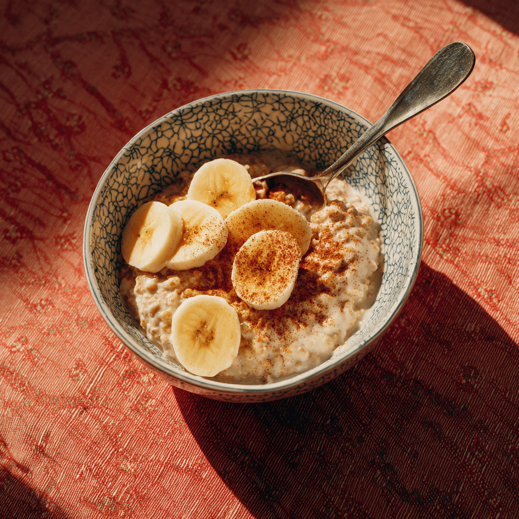 Protein Oats with Cinnamon and Banana