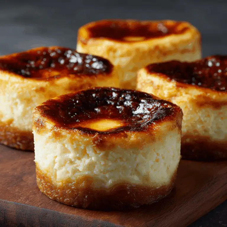 Mini Basque Burnt Cheesecakes