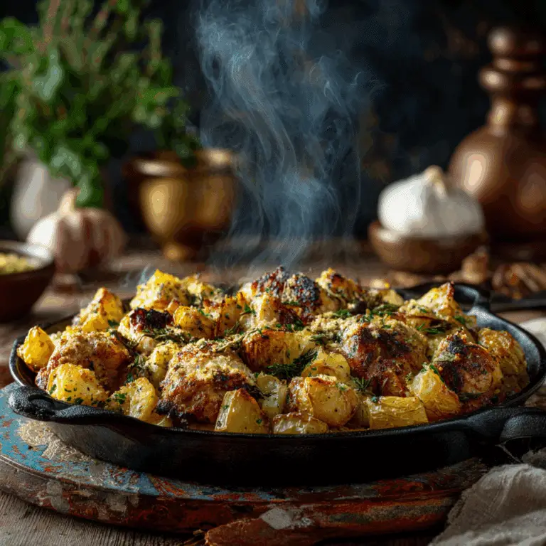 A Must‑Try Garlic Parmesan Chicken and Potatoes (One‑Pan Dinner)