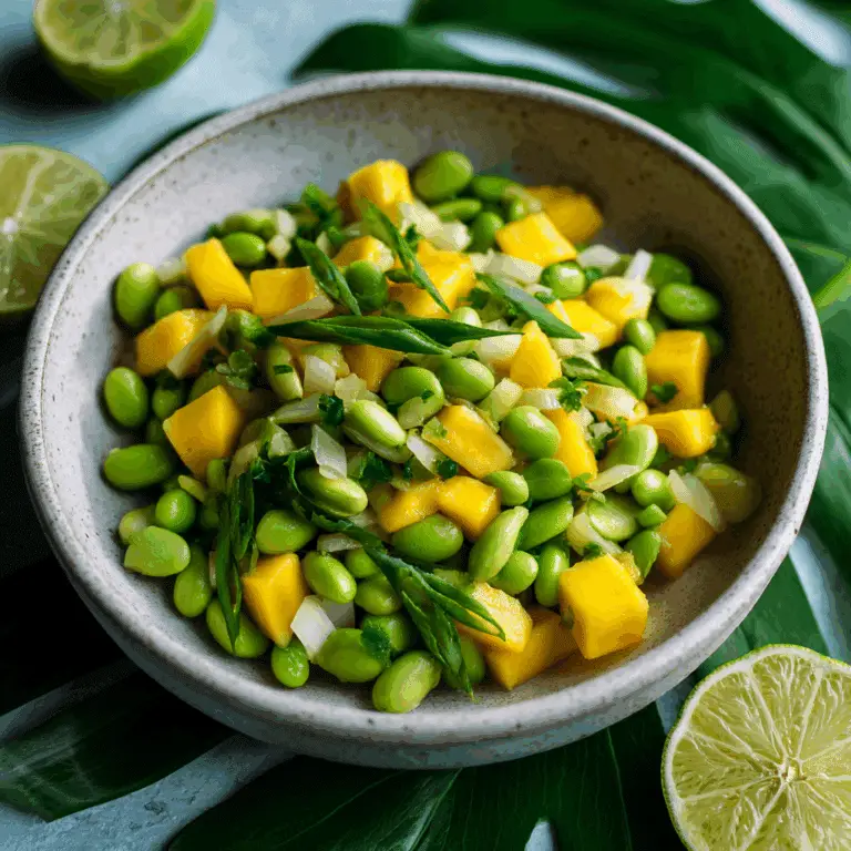 Cold Edamame & Mango Salad