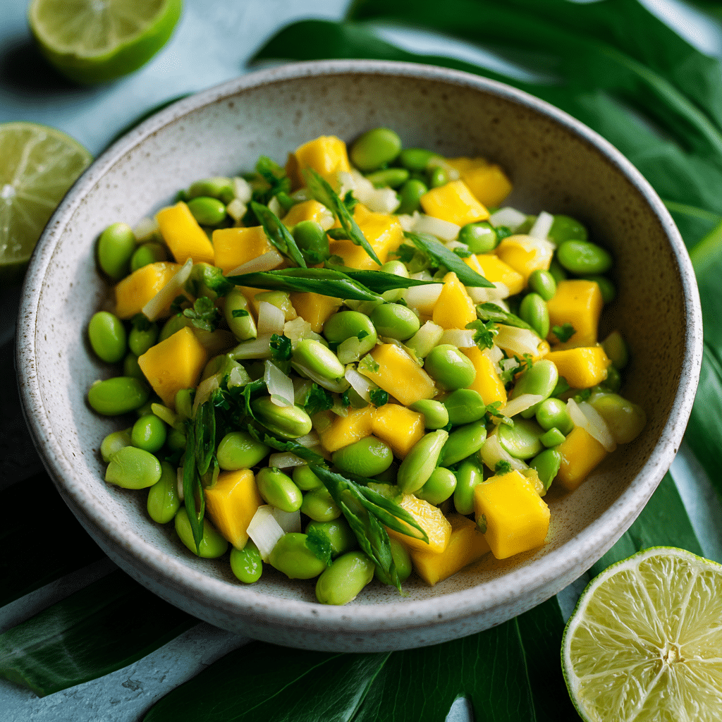 Cold Edamame & Mango Salad