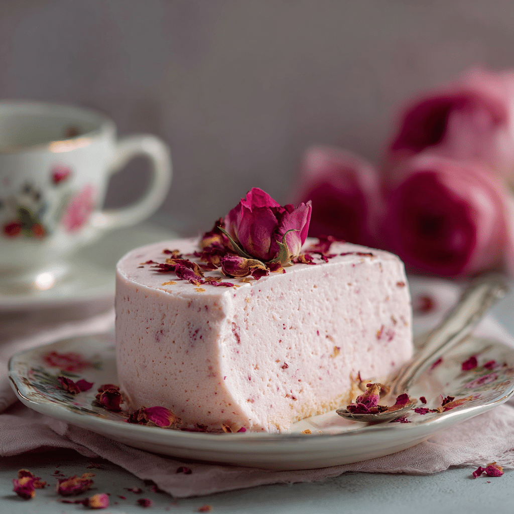 Rose Water Ice Cream Cake