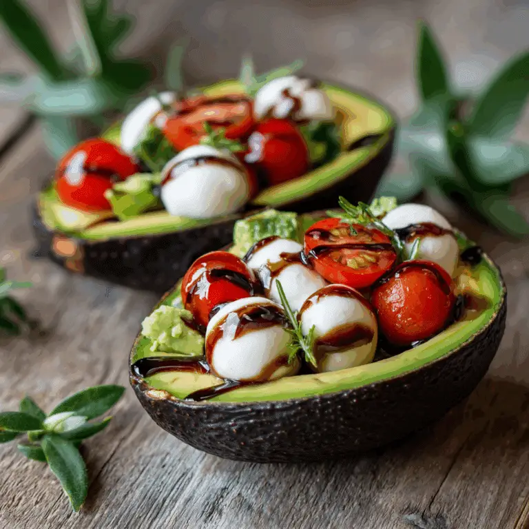 Caprese Stuffed Avocados