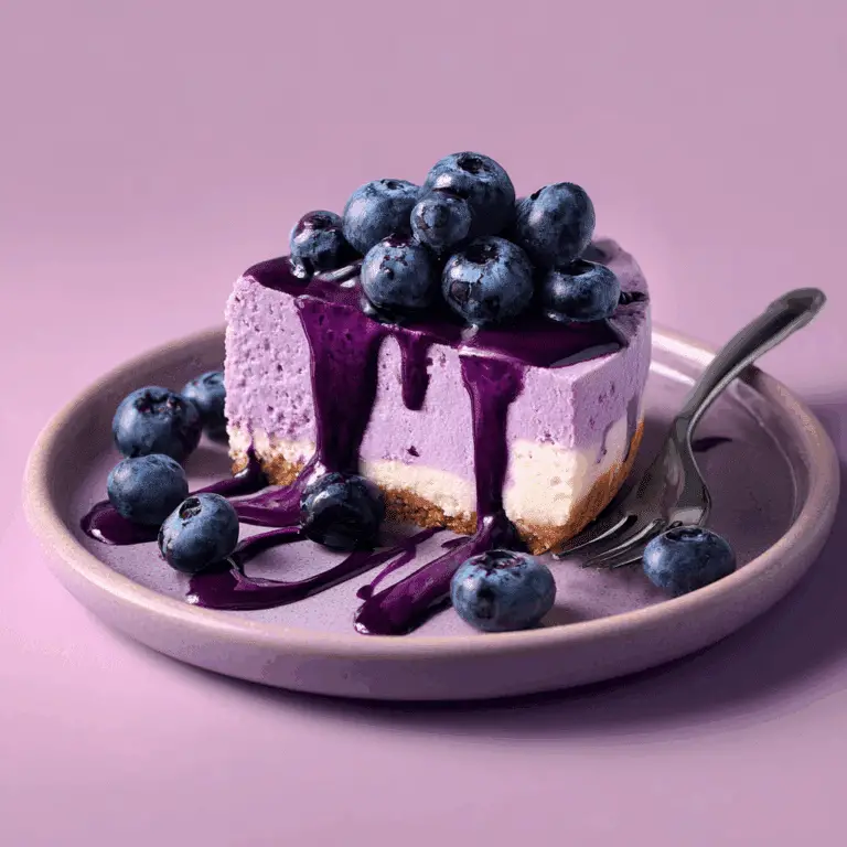 Blueberry Yogurt Cheesecake Cake