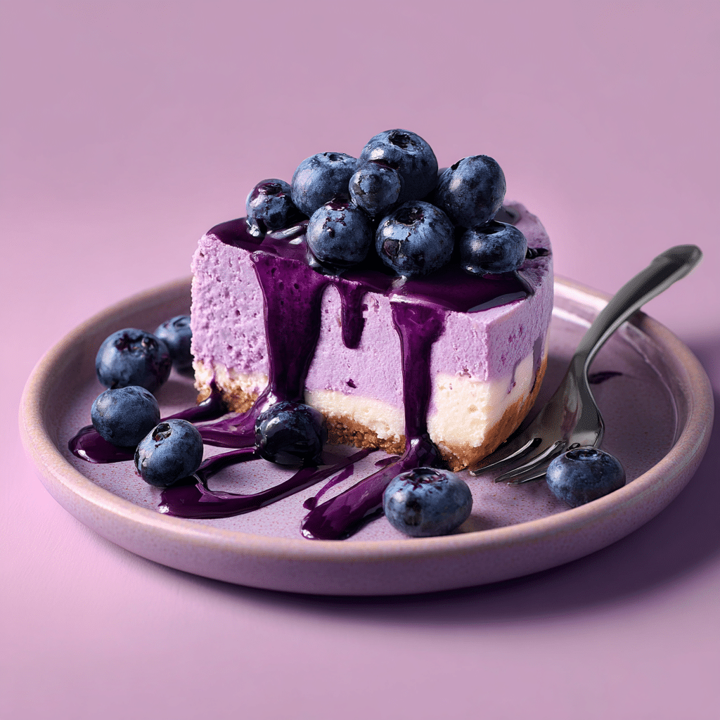 Blueberry Yogurt Cheesecake Cake