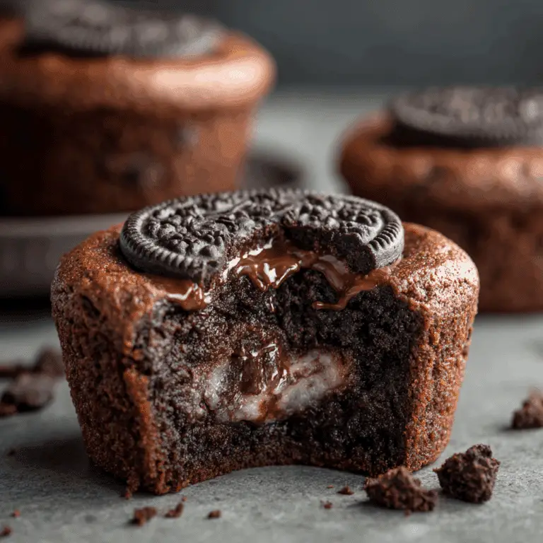 Oreo Stuffed Brownie Cups