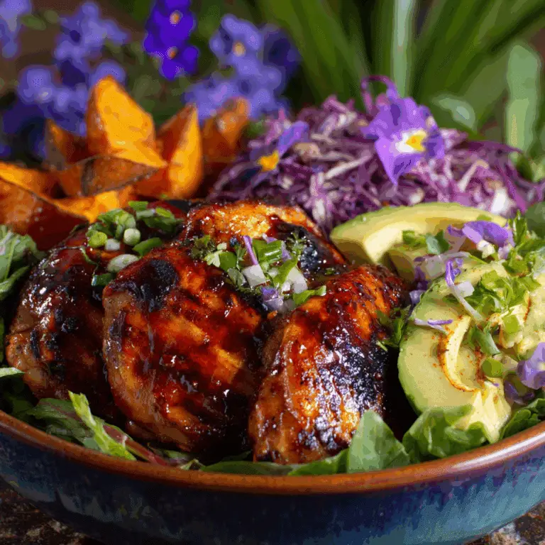 BBQ Chicken Sweet Potato Bowl