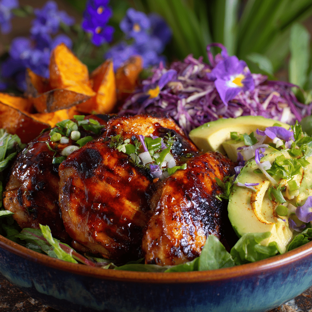 BBQ Chicken Sweet Potato Bowl