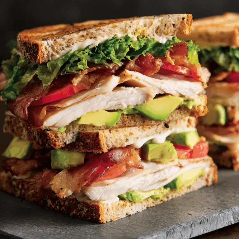 Turkey Avocado Club Sandwich