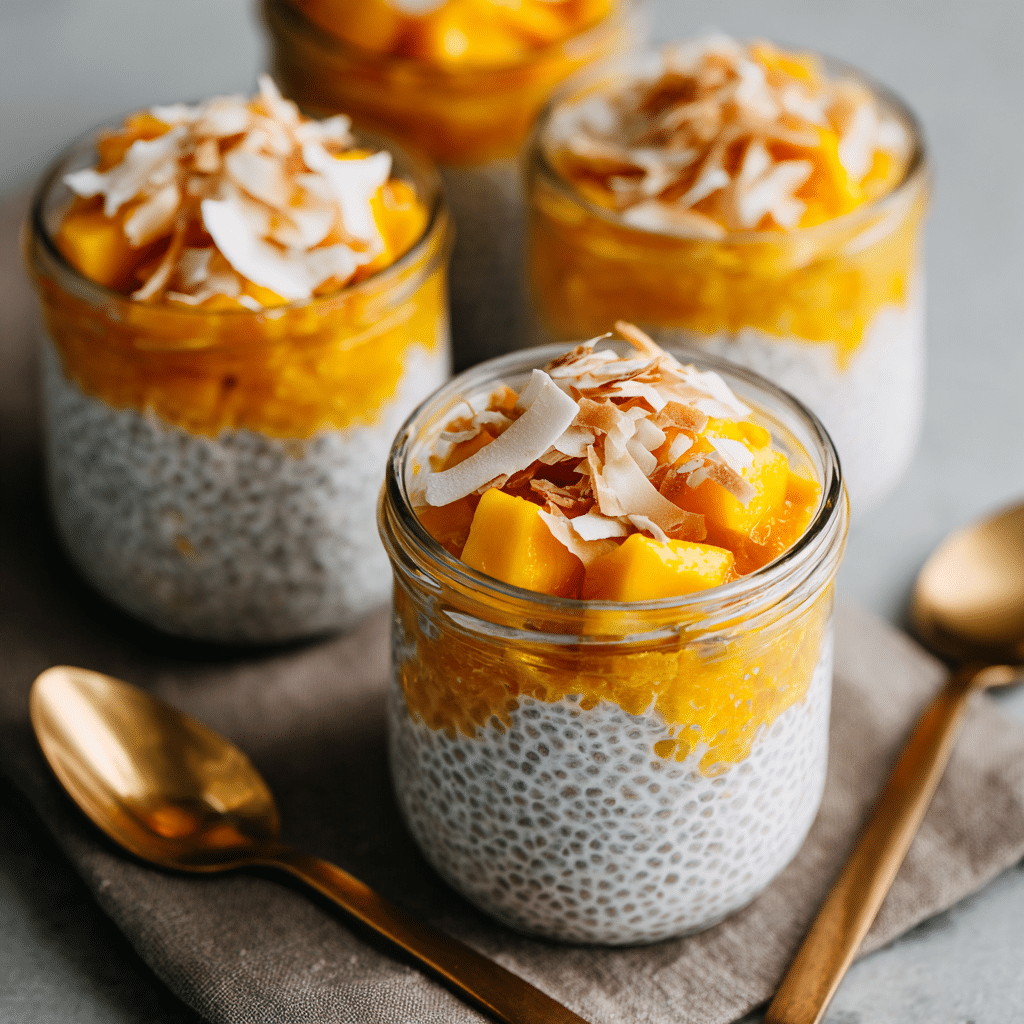 Mango Coconut Chia Pudding