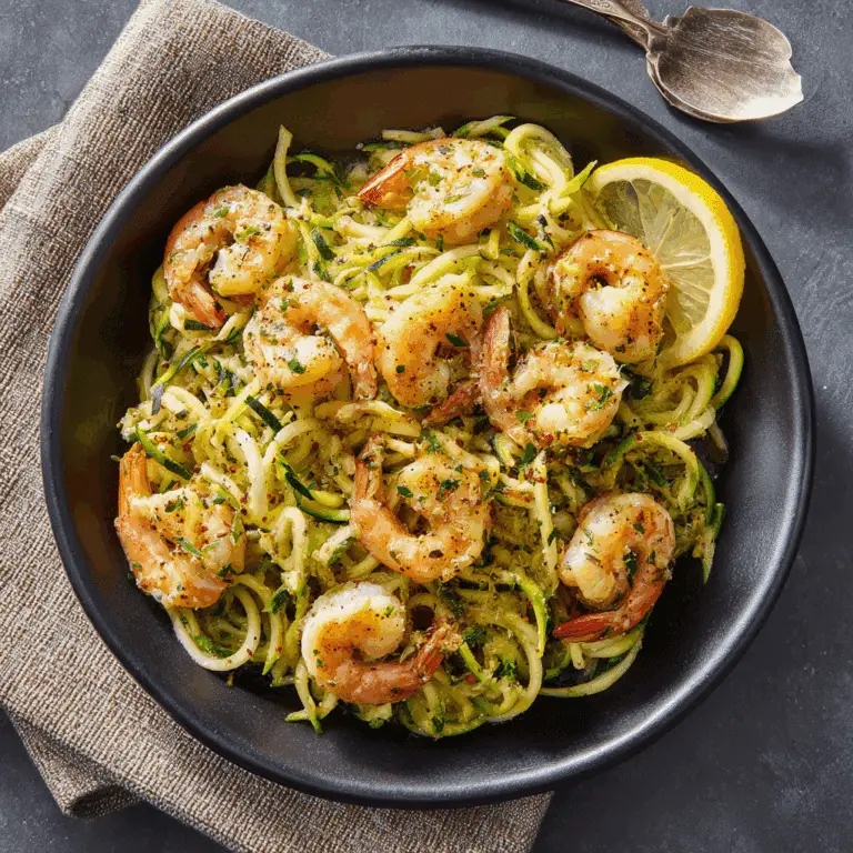Shrimp Scampi with Zoodles