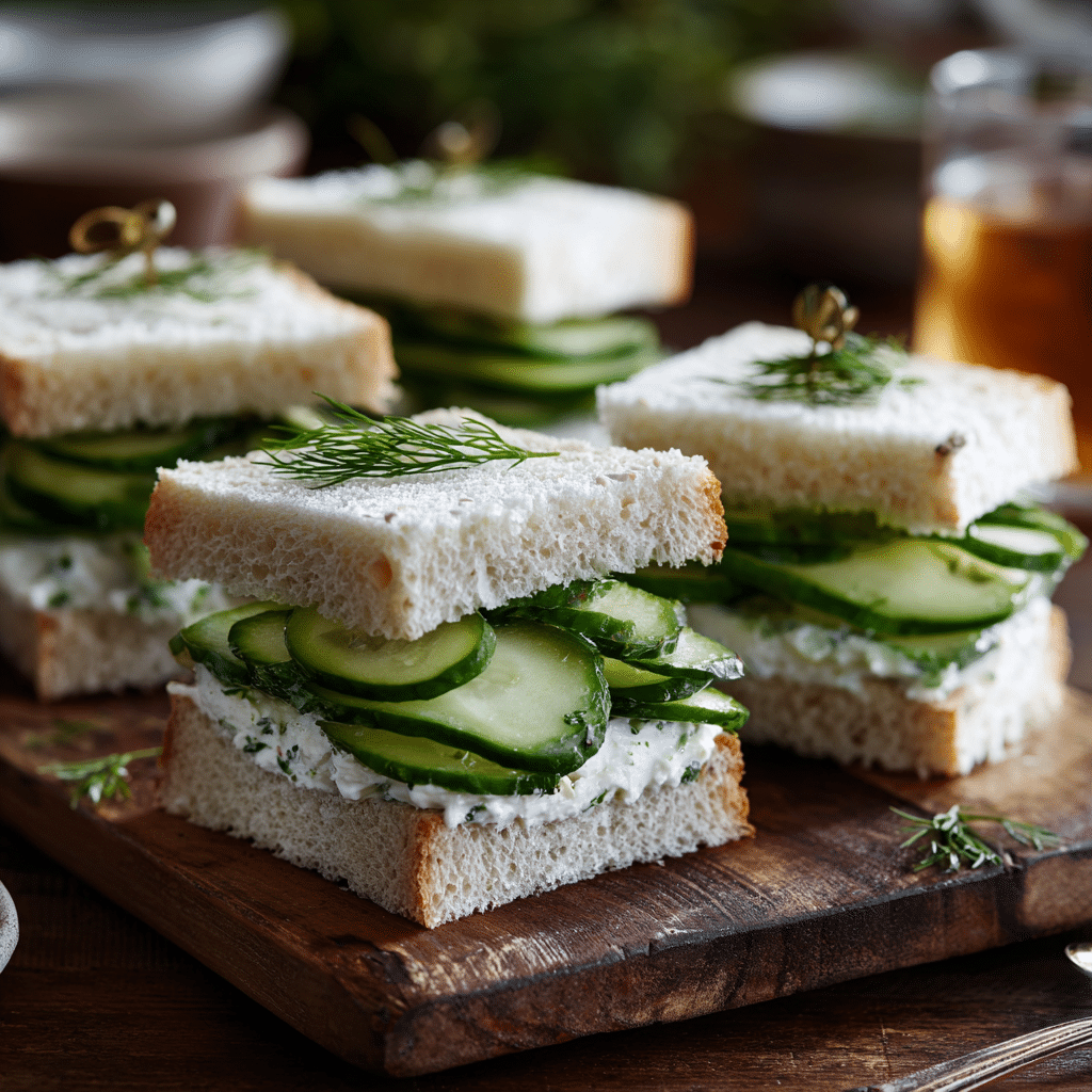 Creamy Cucumber Yogurt Sandwiches