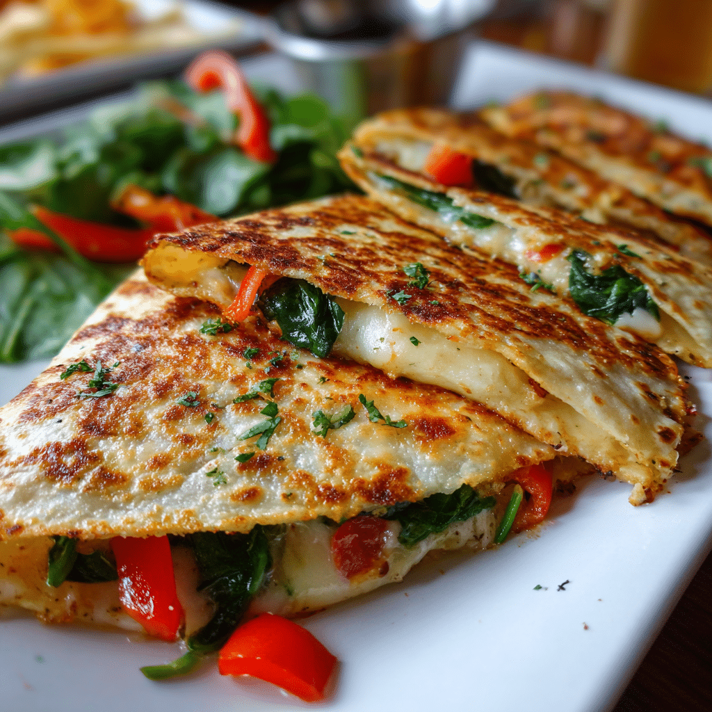 Egg and Veggie Breakfast Quesadilla