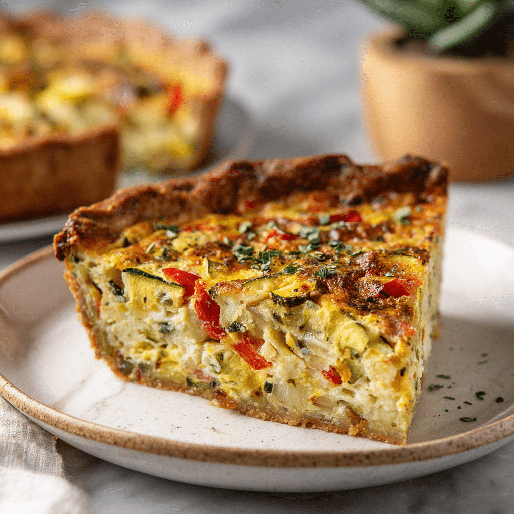 Roasted Veggie Quiche