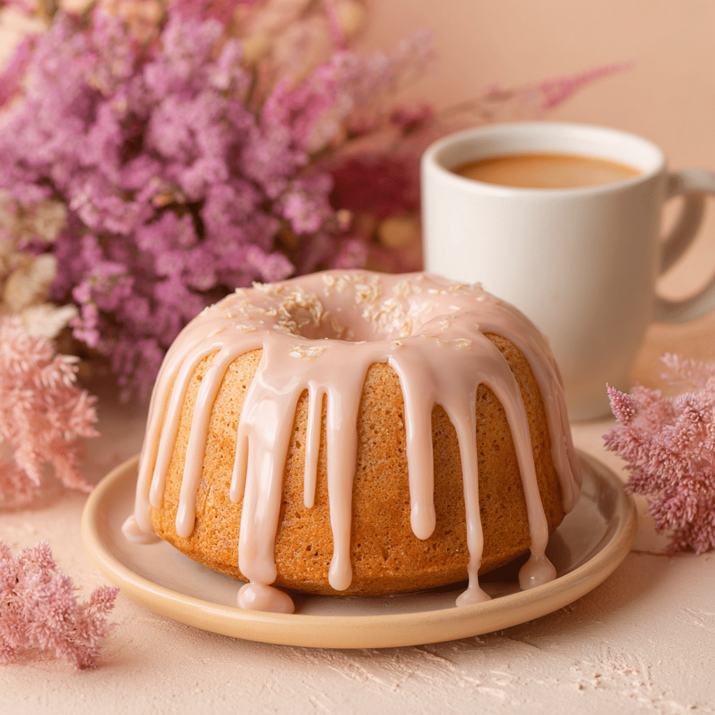 Pink Coconut Iced Latte Cake