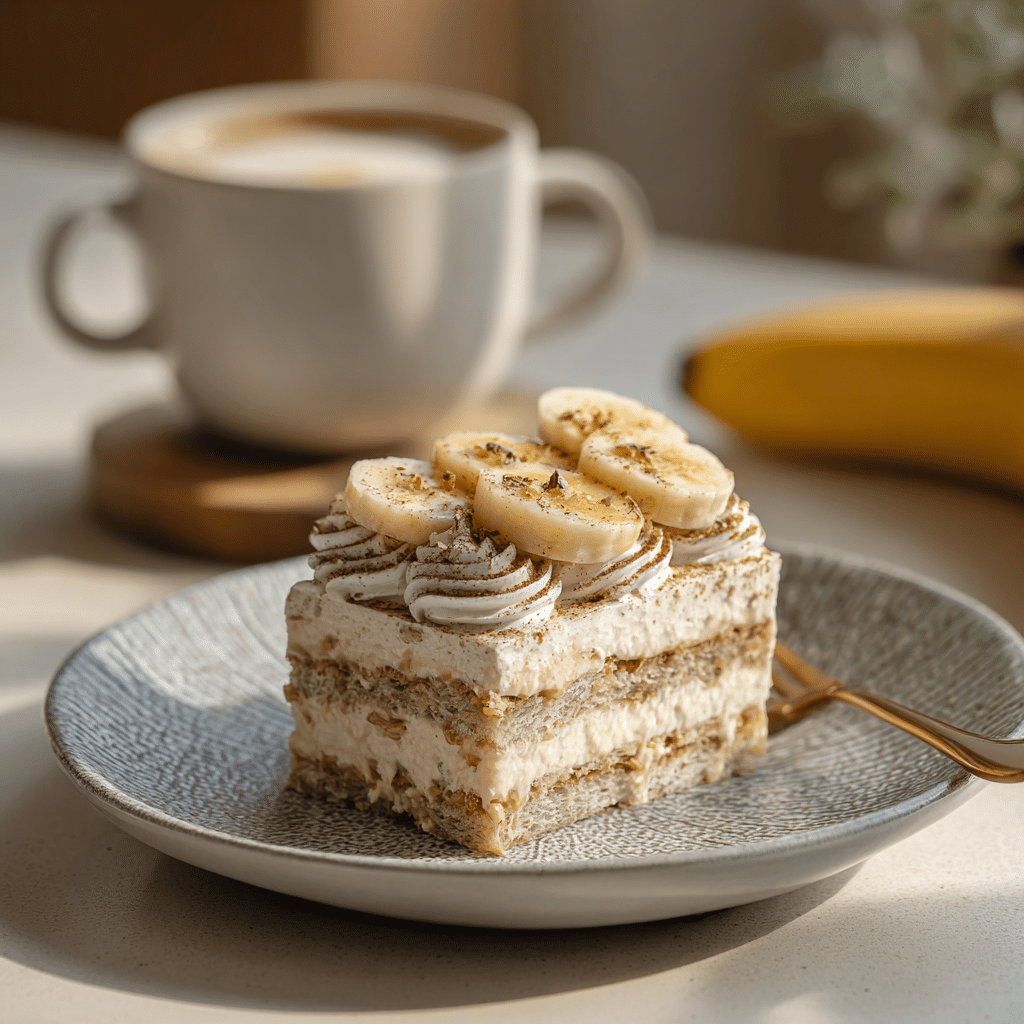 Peanut Butter Banana Ice Cream Cake