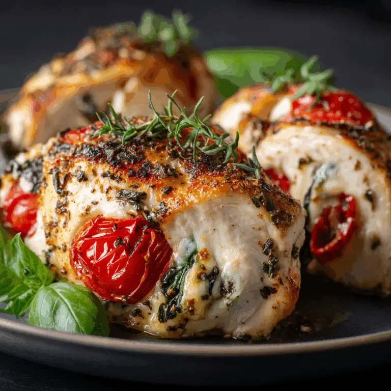 Caprese Mozzarella-Stuffed Chicken