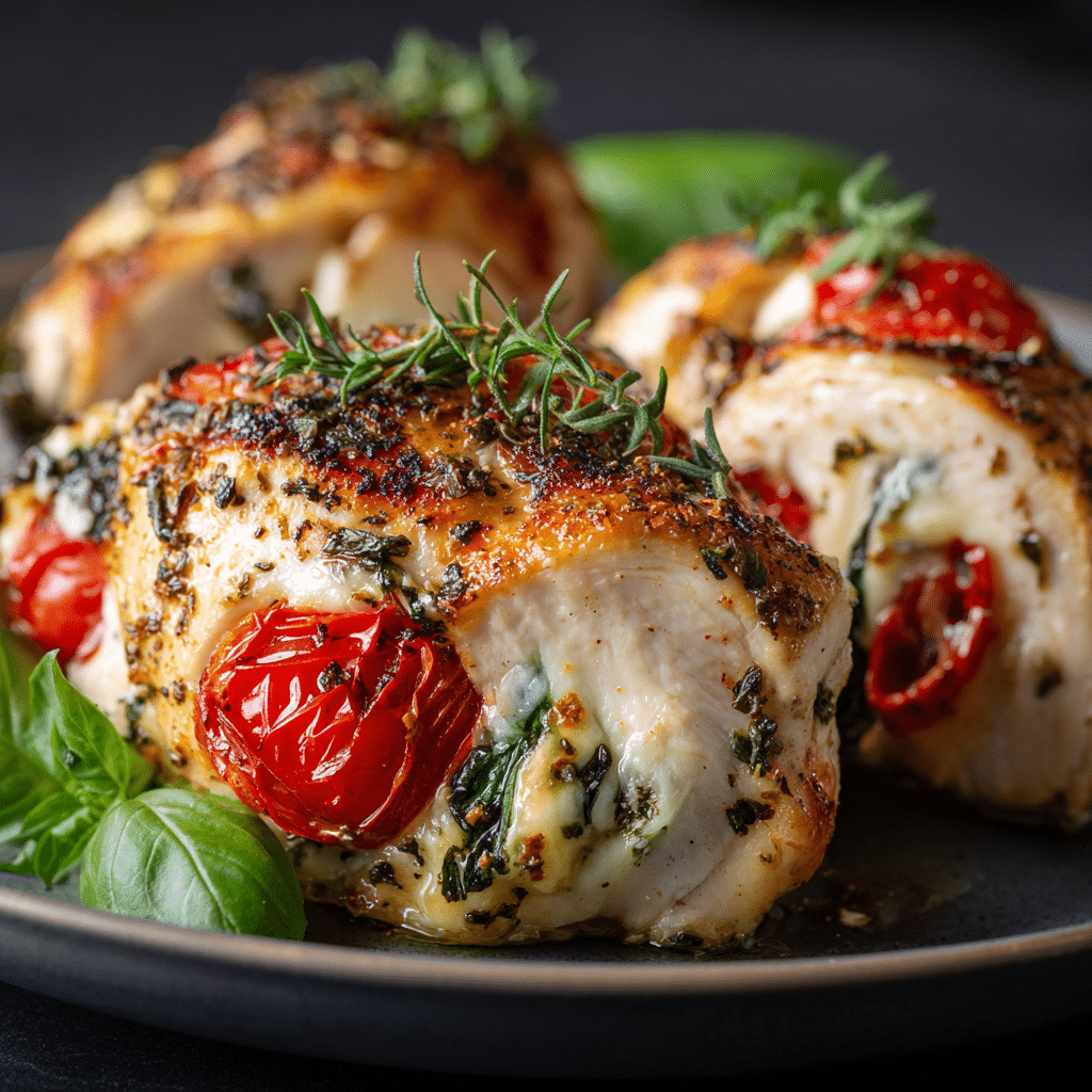 Caprese Mozzarella-Stuffed Chicken