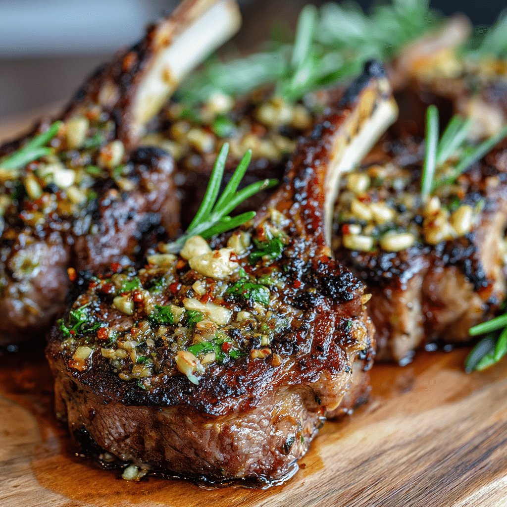 Rosemary-Garlic Grilled Lamb Chops