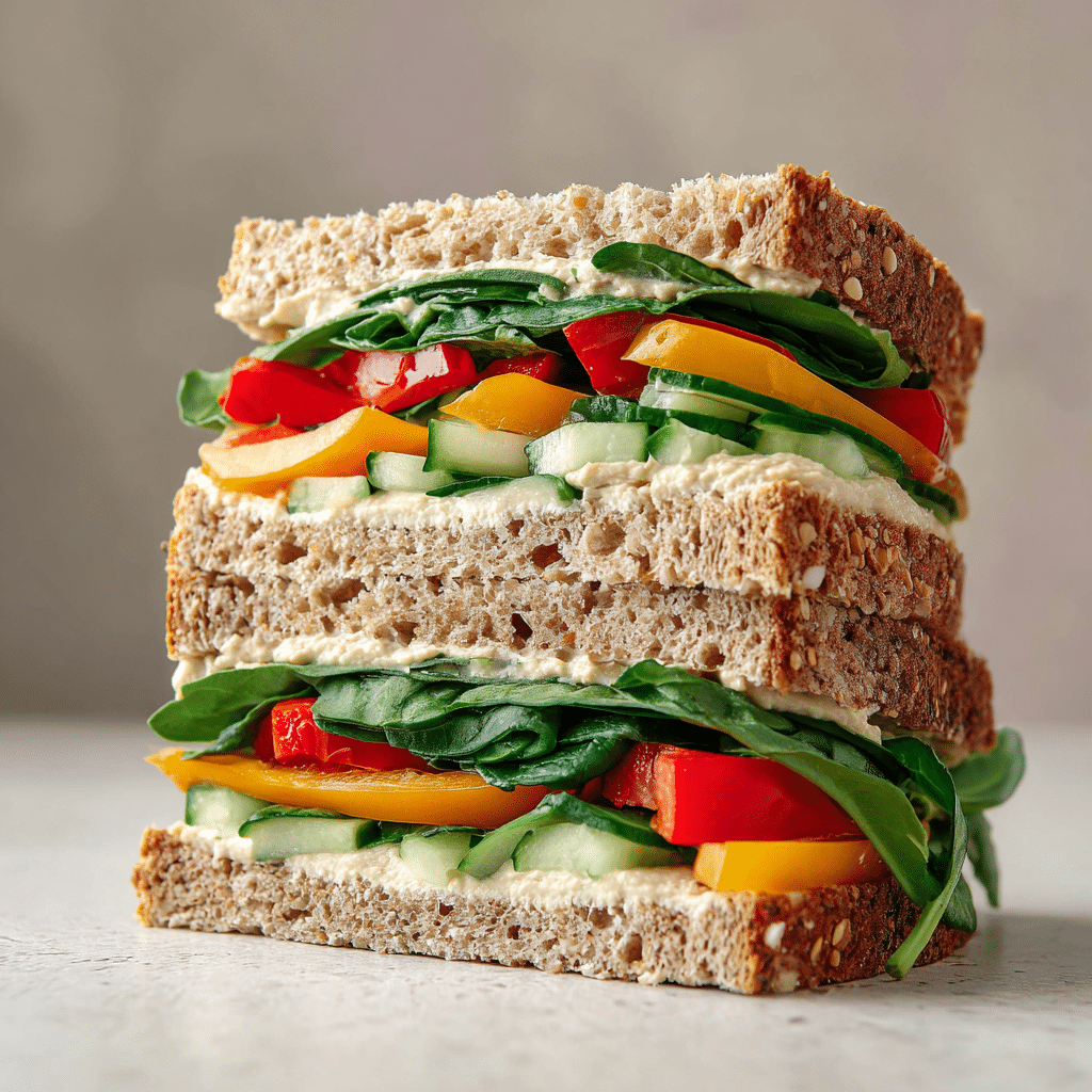 Hummus Veggie Sandwich