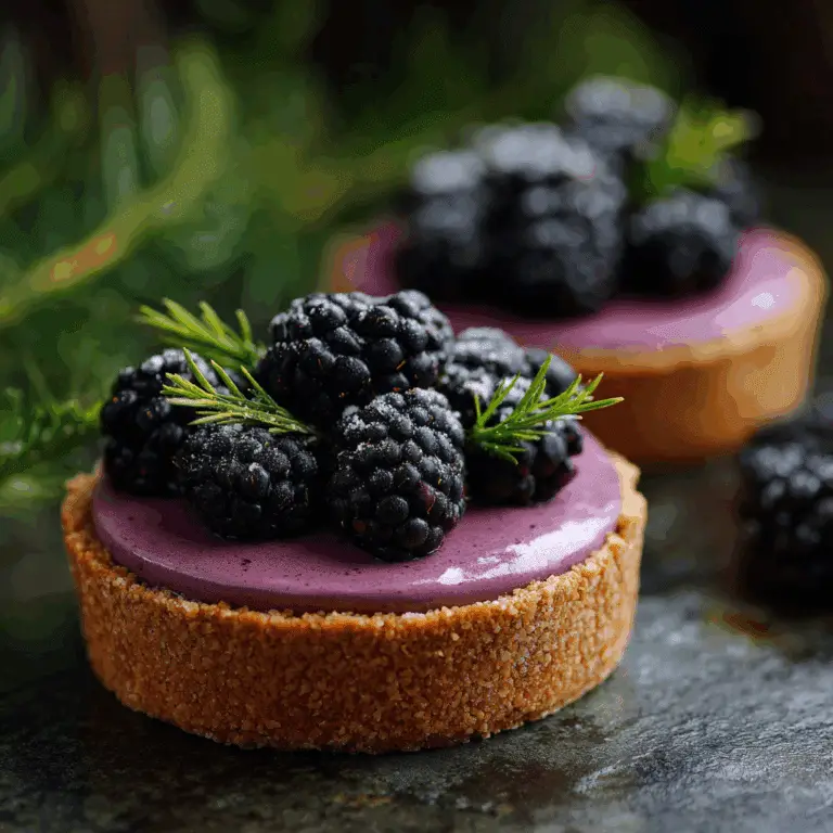 No-Bake Blackberry Mousse Tart