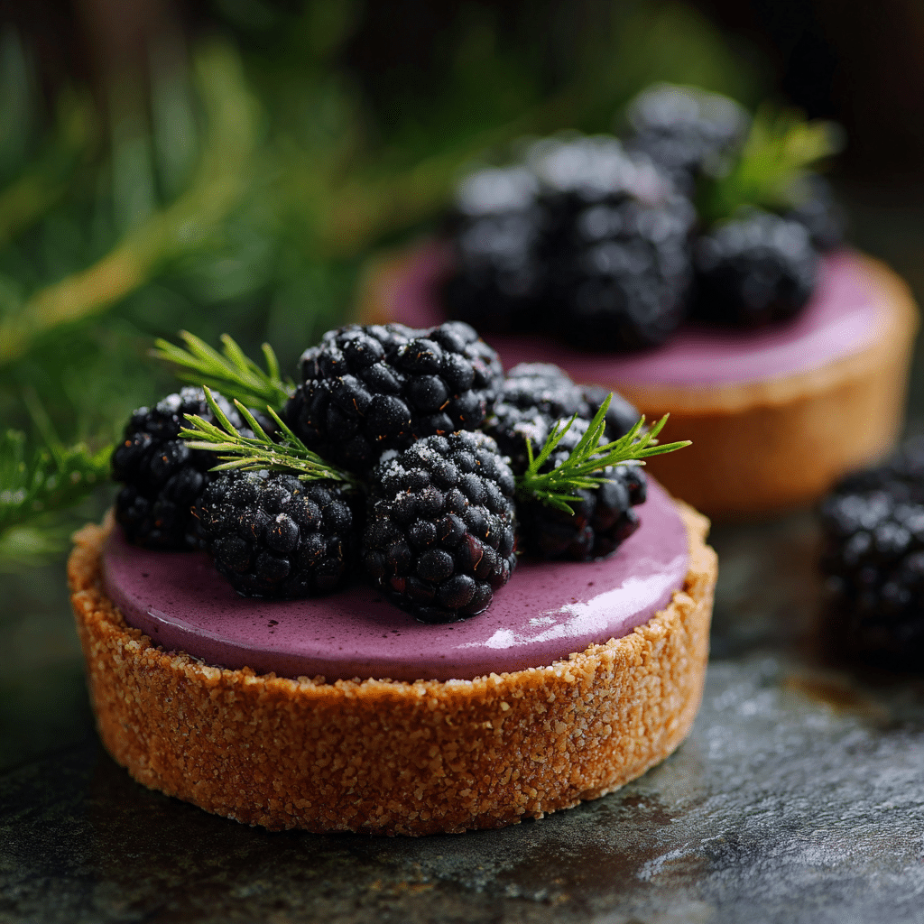 No-Bake Blackberry Mousse Tart