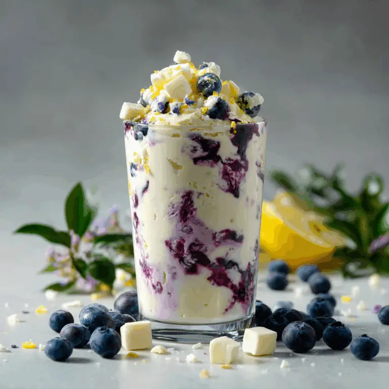 Lemon Blueberry Cheesecake Ice Cream