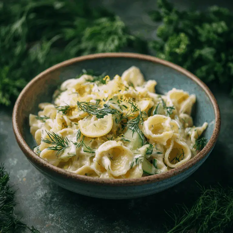 Cold Lemon Dill Pasta