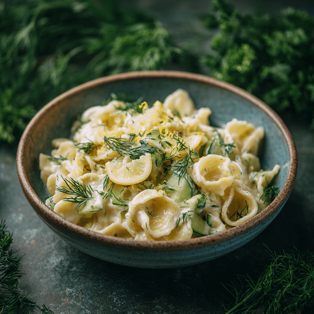 Cold Lemon Dill Pasta