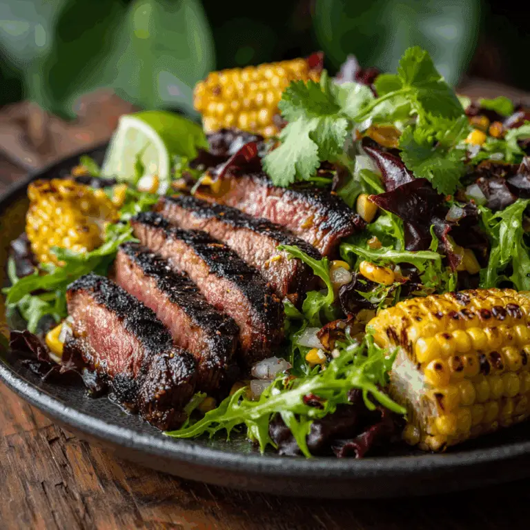 Steak and Corn Salad with Lime Dressing