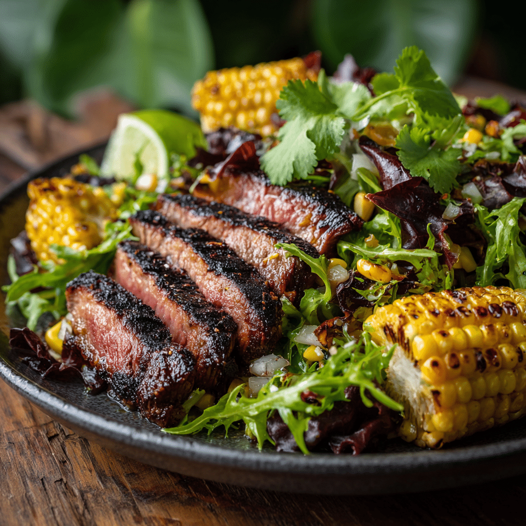 Steak and Corn Salad with Lime Dressing