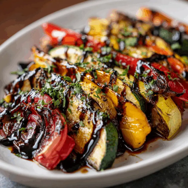 Balsamic‑Glazed Grilled Vegetable Platter