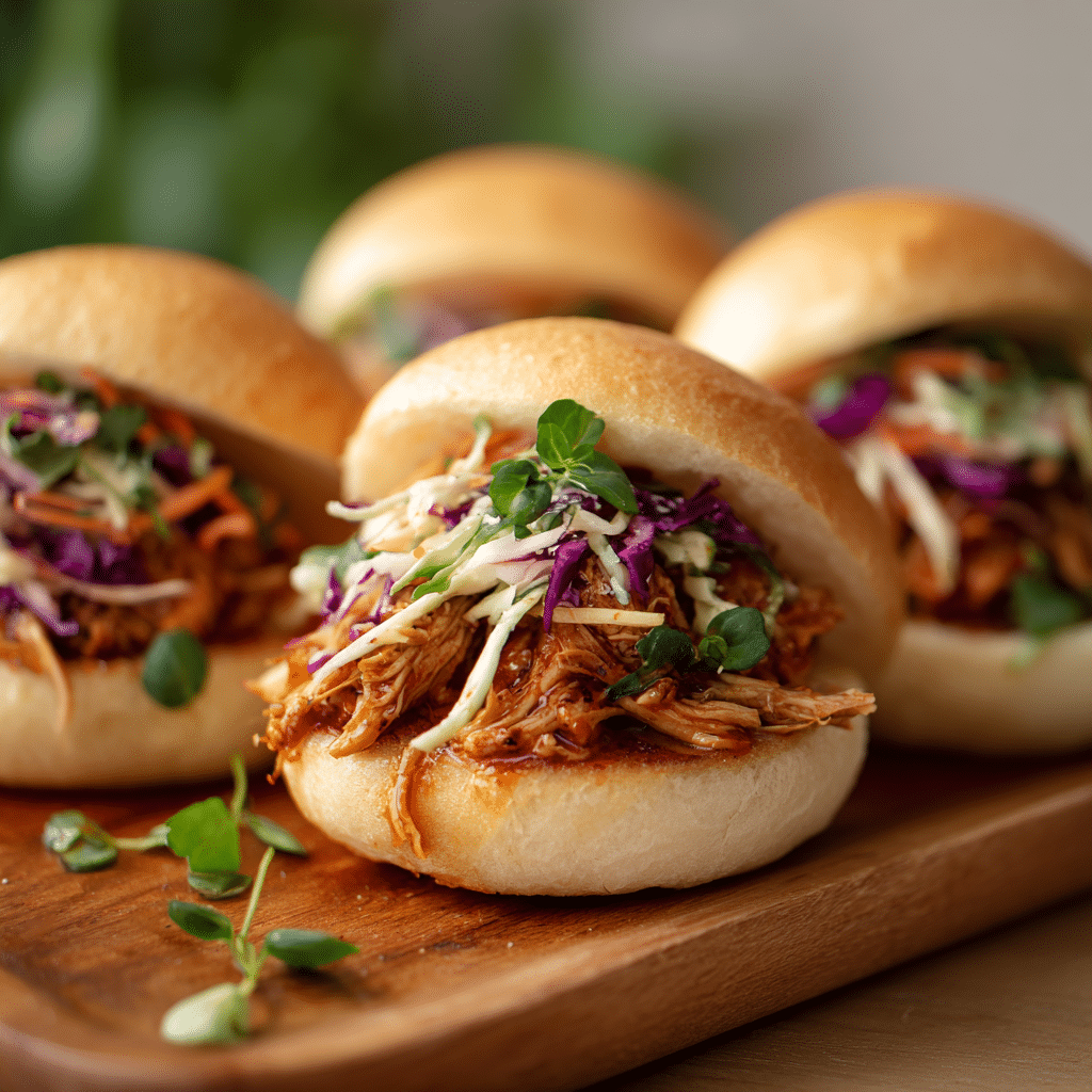BBQ Pulled Chicken Sandwiches