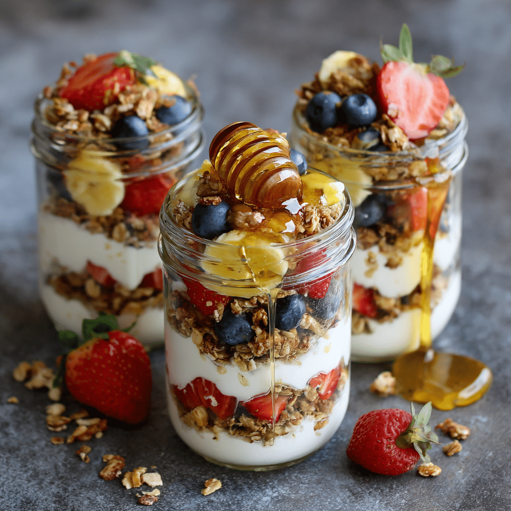 Frozen Yogurt Parfait Jars