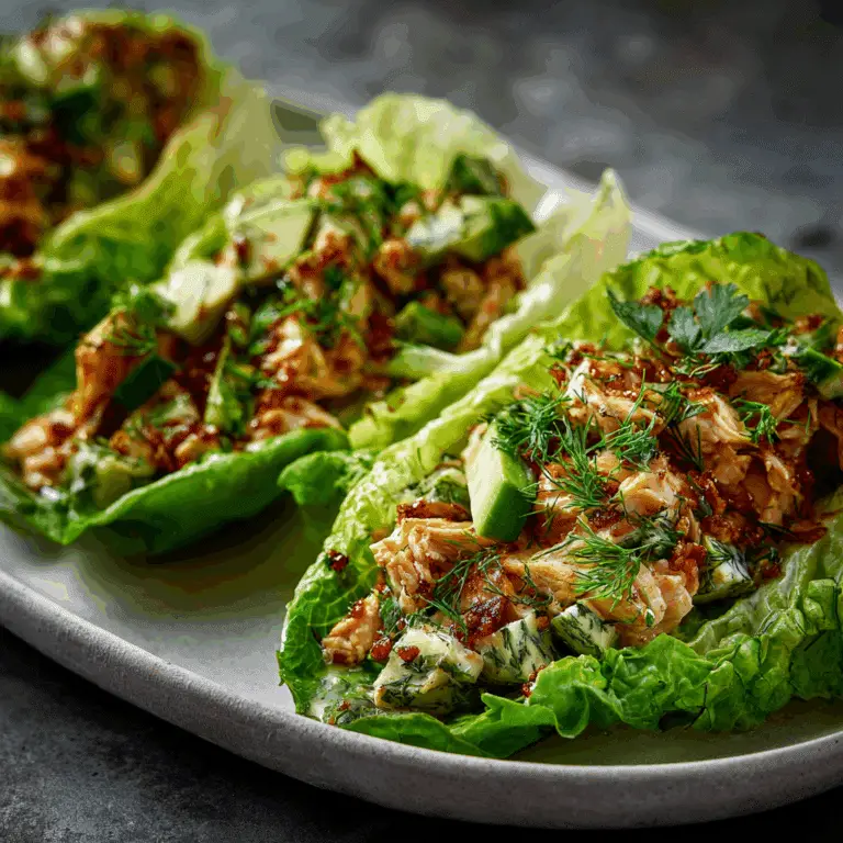 Chicken Avocado Lettuce Boats