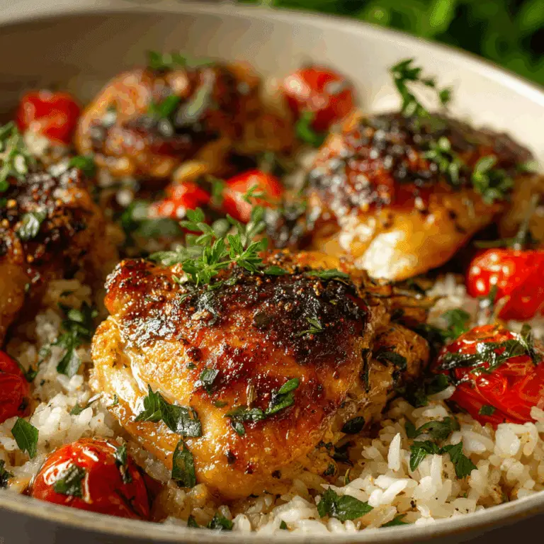 One-Pot Chicken and Rice with Summer Herbs