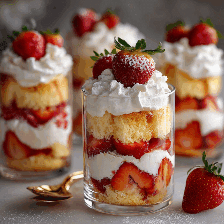 Strawberry Shortcake Trifles