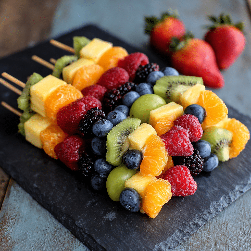Fruit Kabobs (Strawberries, Grapes, Pineapple…)