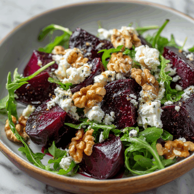Roasted Beet and Goat Cheese Salad
