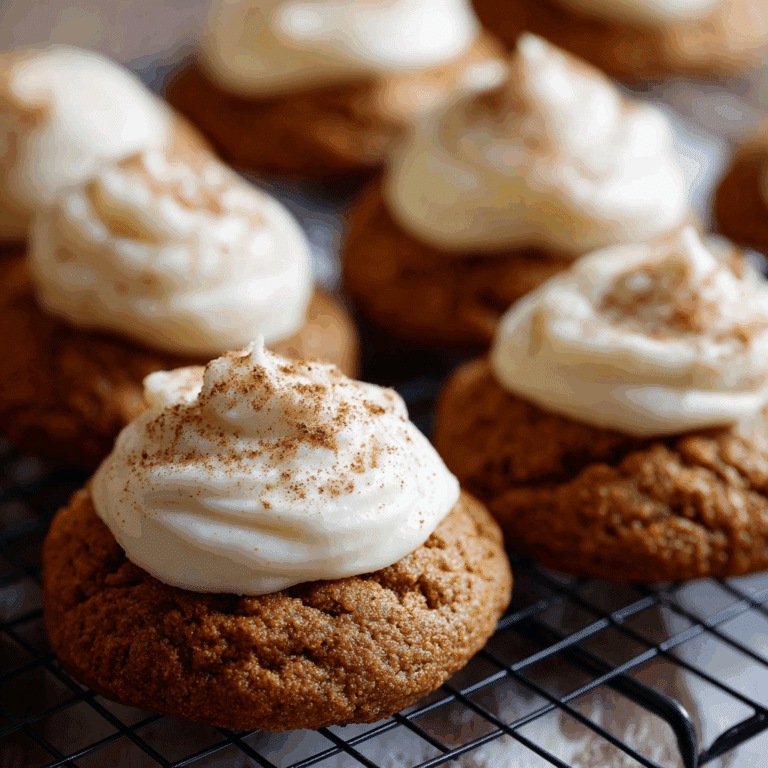Soft Pumpkin Cookies with Cream Cheese Frosting